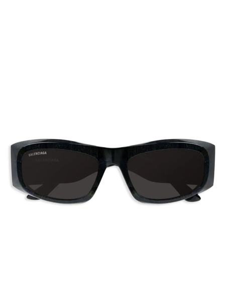 Balenciaga Eyewear Angular-frame Sunglasses - Black 