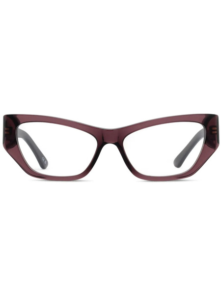  Balenciaga Eyewear Bb0372o-004 Violet-violet-transparent - Purple 