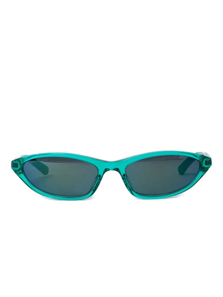  Balenciaga Eyewear Blade Sunglasses - Green 