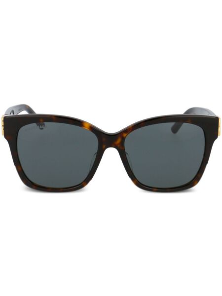  Balenciaga Eyewear Dynasty Square-frame Sunglasses - Brown 