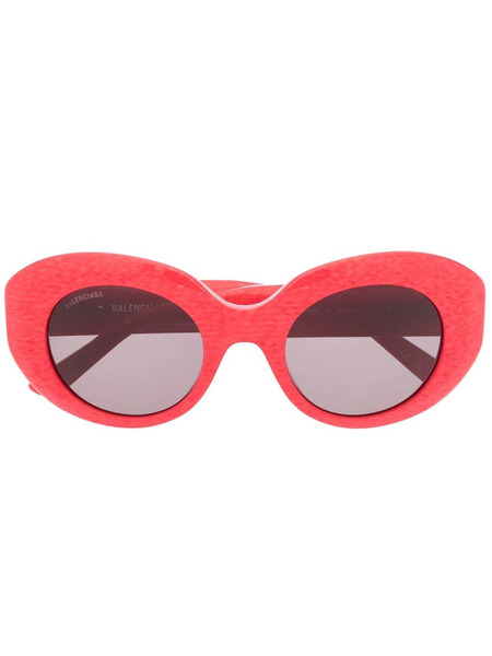  Balenciaga Eyewear Oversized Round-frame Sunglasses - Red 