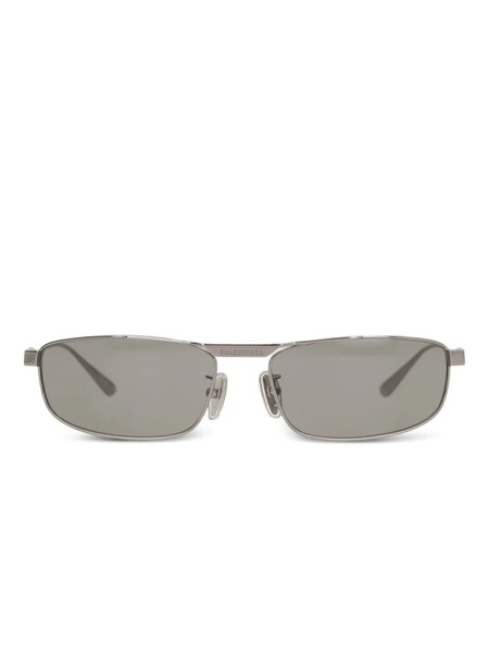  Balenciaga Eyewear Rectangle-frame Sunglasses - Silver 