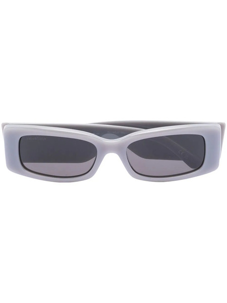  Balenciaga Eyewear Square-frame Logo-print Sunglasses - Grey 