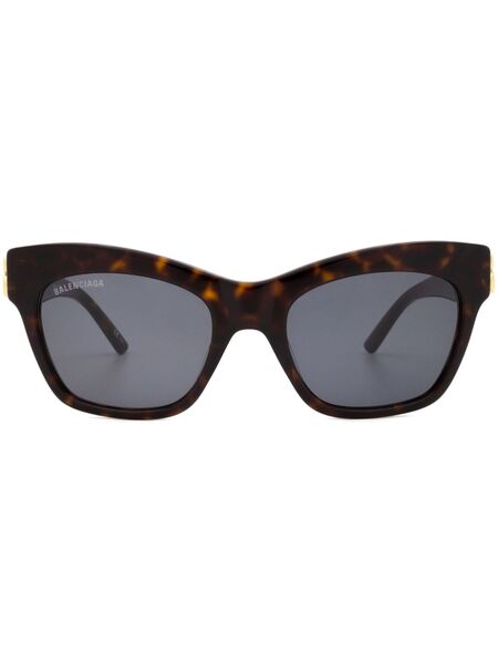  Balenciaga Eyewear Tortoiseshell Cat-eye Frame Sunglasses - Brown 