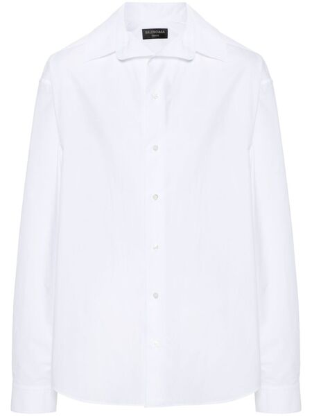  Balenciaga Kick-collar Shirt - White 