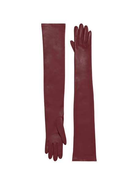  Balenciaga Lamb-leather Long Gloves - Red 
