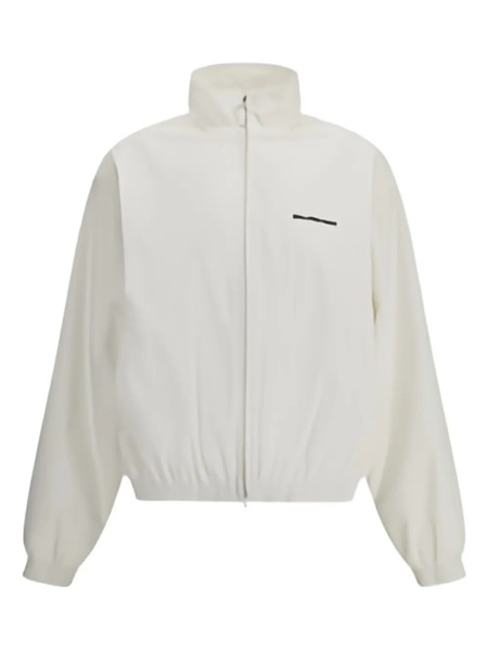  Balenciaga Logo-detail Zip-up Jacket - White 