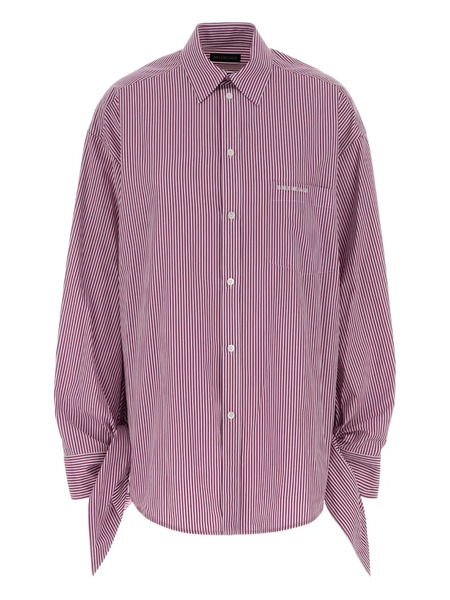  Balenciaga Logo-embroidered Poplin Shirt 