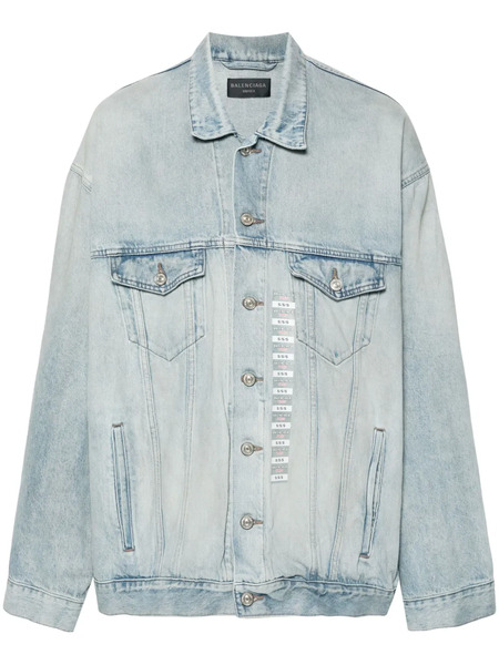  Balenciaga Logo-patch Jacket - Blue 