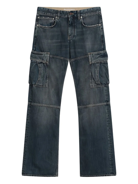  Balenciaga Logo-patch Jeans - Blue 