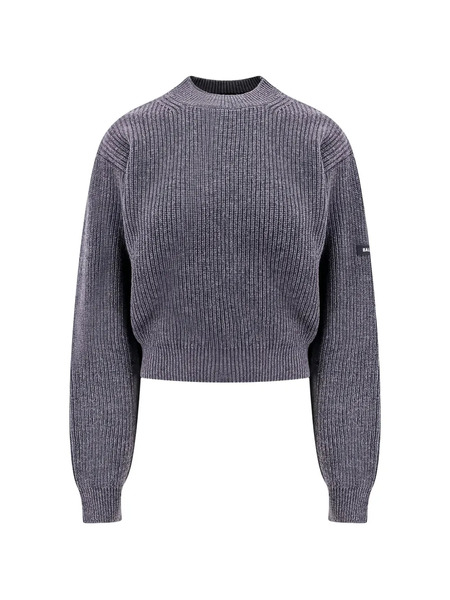  Balenciaga Logo-patch Sweater - Grey 