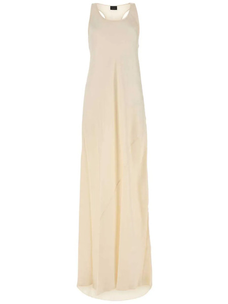  Balenciaga Logo-print Racerback Gown - Neutrals 