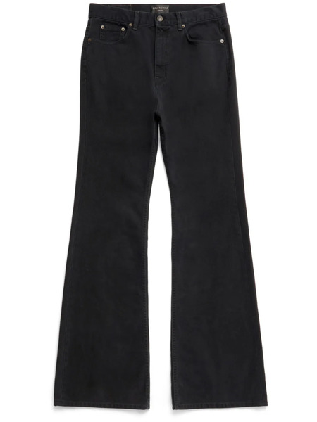  Balenciaga Low-rise Flared Jeans - Black 
