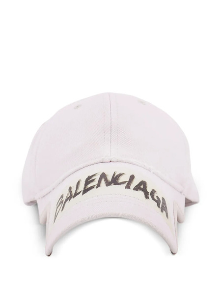  Balenciaga Masking Tape Cap - White 