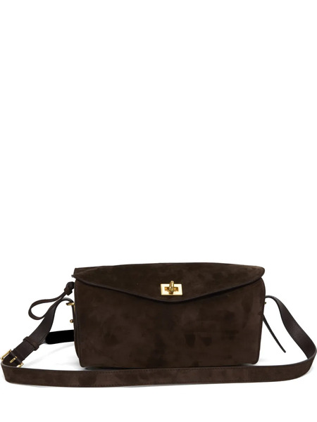  Balenciaga Medium Le 7 Adjustable-strap Cross Body Bag - Brown 