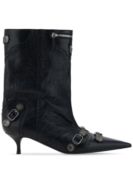  Balenciaga 50mm Cagole Boots - Black 