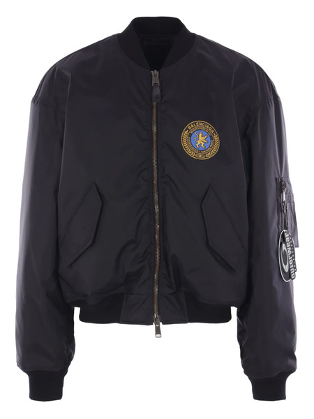  Balenciaga Padded Bomber Jacket - Black 
