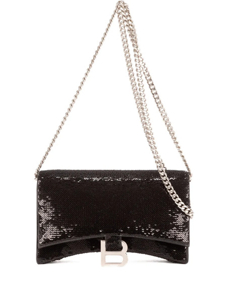  Balenciaga Pre-owned Sequinned Chain Shoulder Bag - Black 