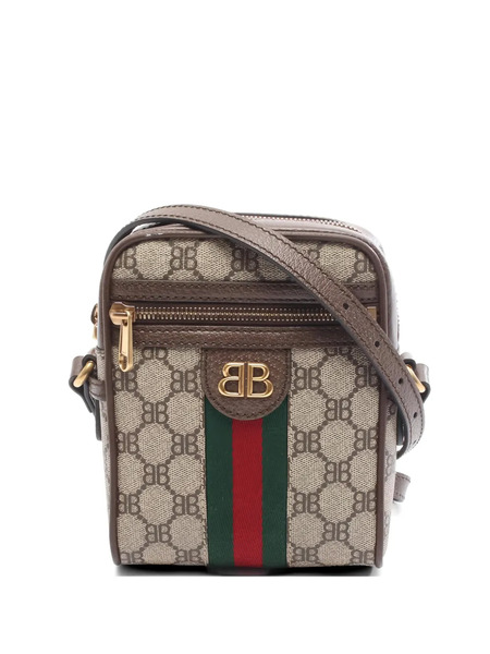  Balenciaga Pre-owned X Gucci 2010s Hacker Project Shoulder Bag - Neutrals 