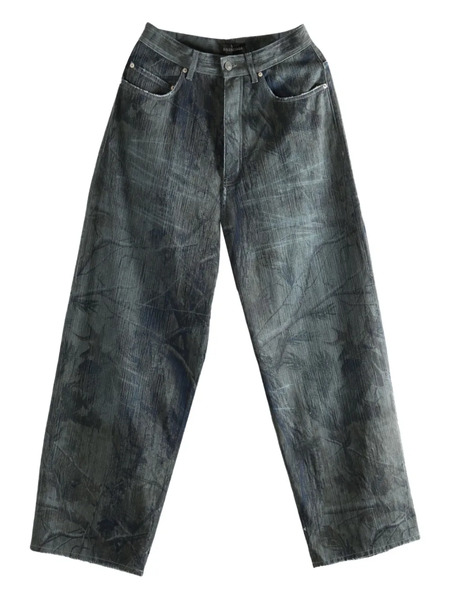  Balenciaga Printed Jeans - Brown 