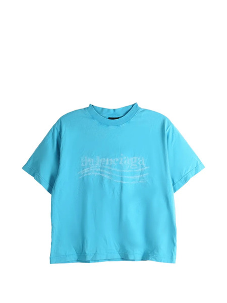  Balenciaga Printed T-shirt - Blue 