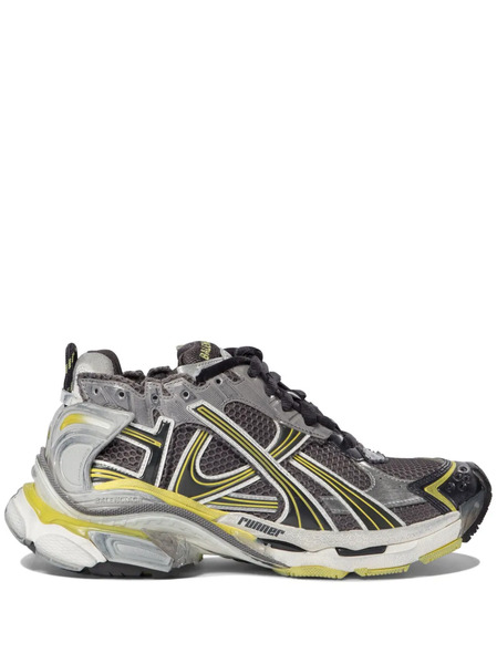  Balenciaga Runner Panelled Sneakers - Grey 