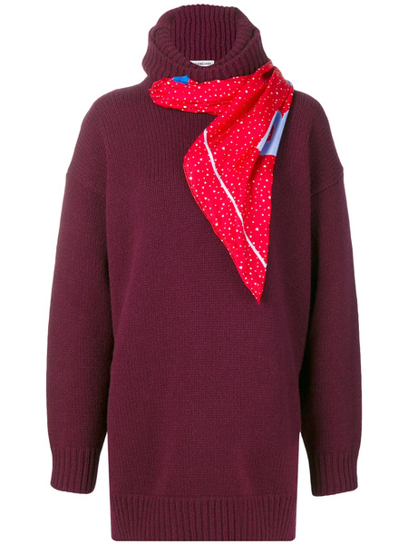  Balenciaga Scarf Sweater - Pink 