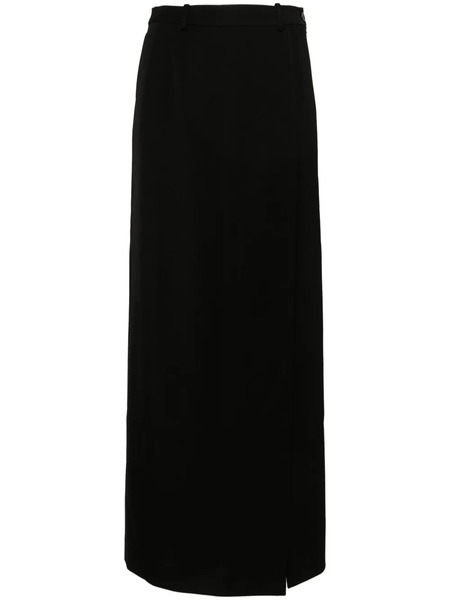  Balenciaga Slit Tailored Maxi Skirt - Black 