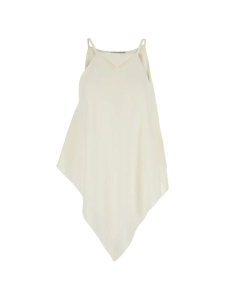  Balenciaga Square-neck Top - Neutrals 