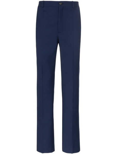 Balenciaga Straight Leg Tailored Trousers - Blue 