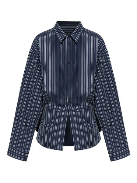  Balenciaga Striped Button-up Shirt - Blue 