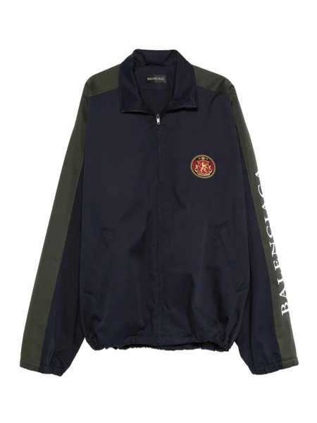  Balenciaga Twill Zip-up Jacket - Blue 