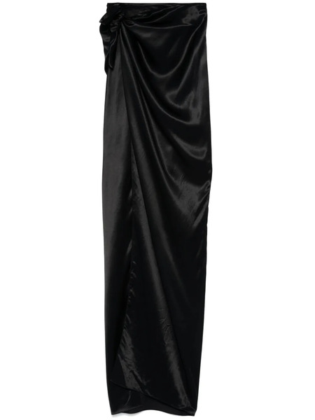  Balenciaga Wrap Maxi Skirt - Black 