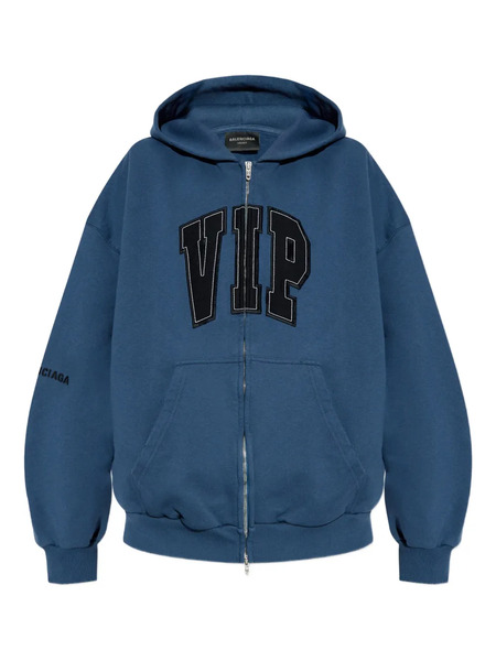  Balenciaga Zip-up Hoodie - Blue 