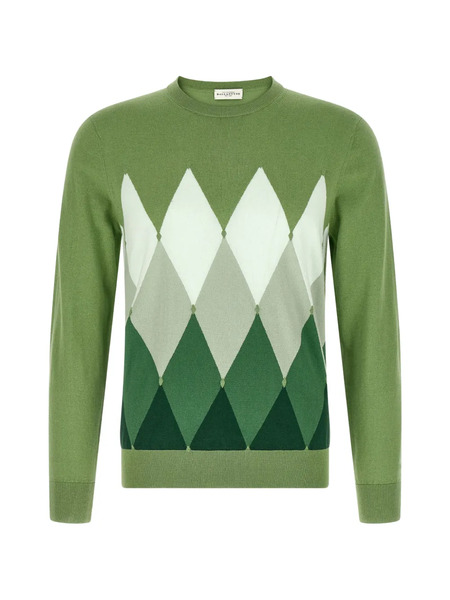  Ballantyne Argyle Sweater - Green 