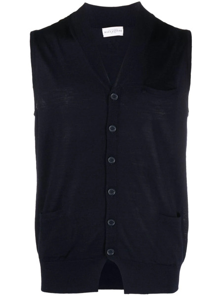  Ballantyne Basolan Wool Vest - Blue 