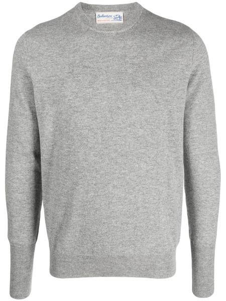  Ballantyne Mélange-effect Cashmere Jumper - Grey 