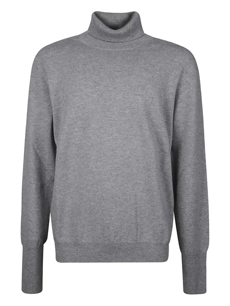  Ballantyne Roll-neck Metallic Sweater - Grey 