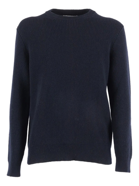  Ballantyne Round-neck Ribbed Sweater - Blue 