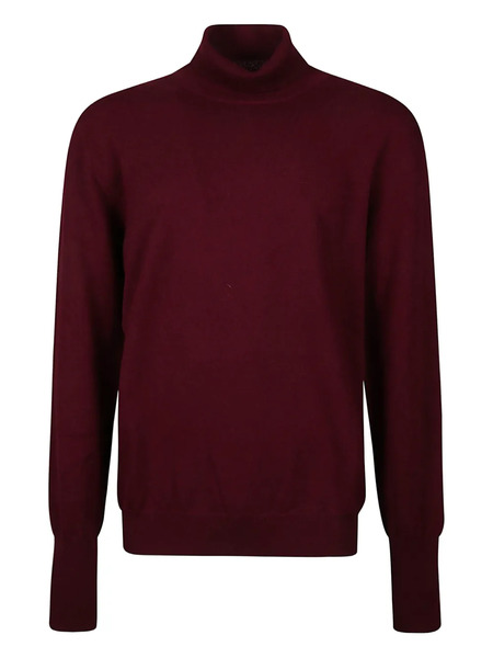  Ballantyne Turtleneck Cardigan - Red 