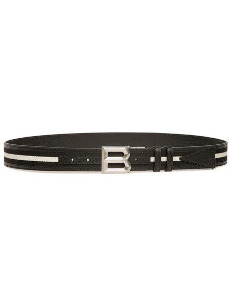  Bally B Bold Leather Belt - Black 