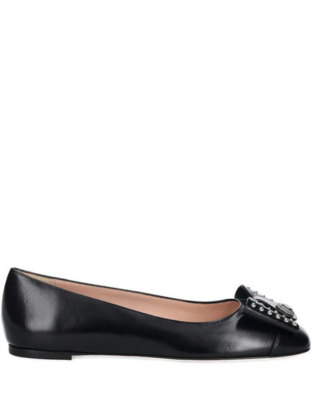  Bally B-bow Ballet Flats - Black 