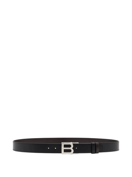  Bally B-logo Reversible Belt - Black 