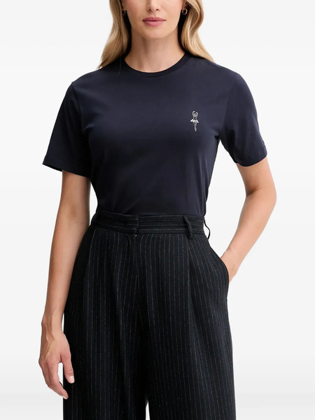  Bally Ballerina-detail Top - Blue 