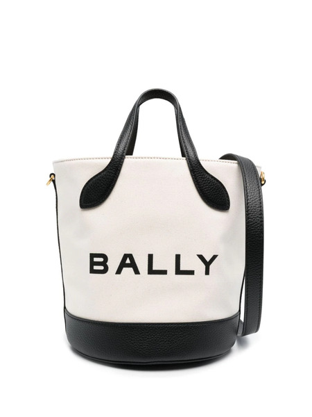  Bally Bar 8 Hours Logo-print Bucket Bag - White 