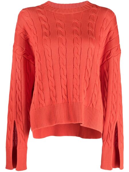  Bally Cable-knit Cotton Jumper - Orange 