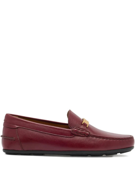  Bally Clay Metal-detail Driver Loafers - Red 
