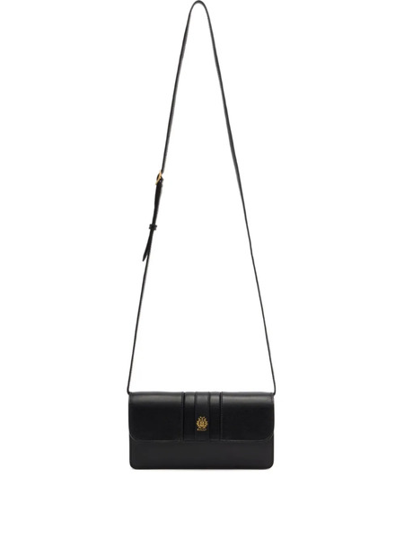  Bally Crest Flap Leather Mini Bag - Black 