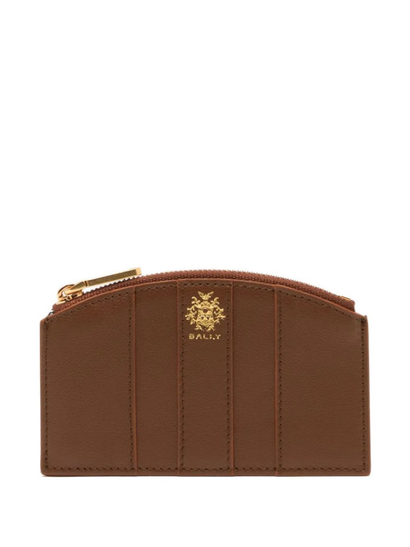  Bally Bally Crest Leather Wallet - Brown 