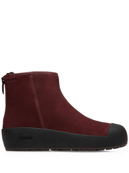  Bally Curling Zip-fastening Snow Boots - Red 